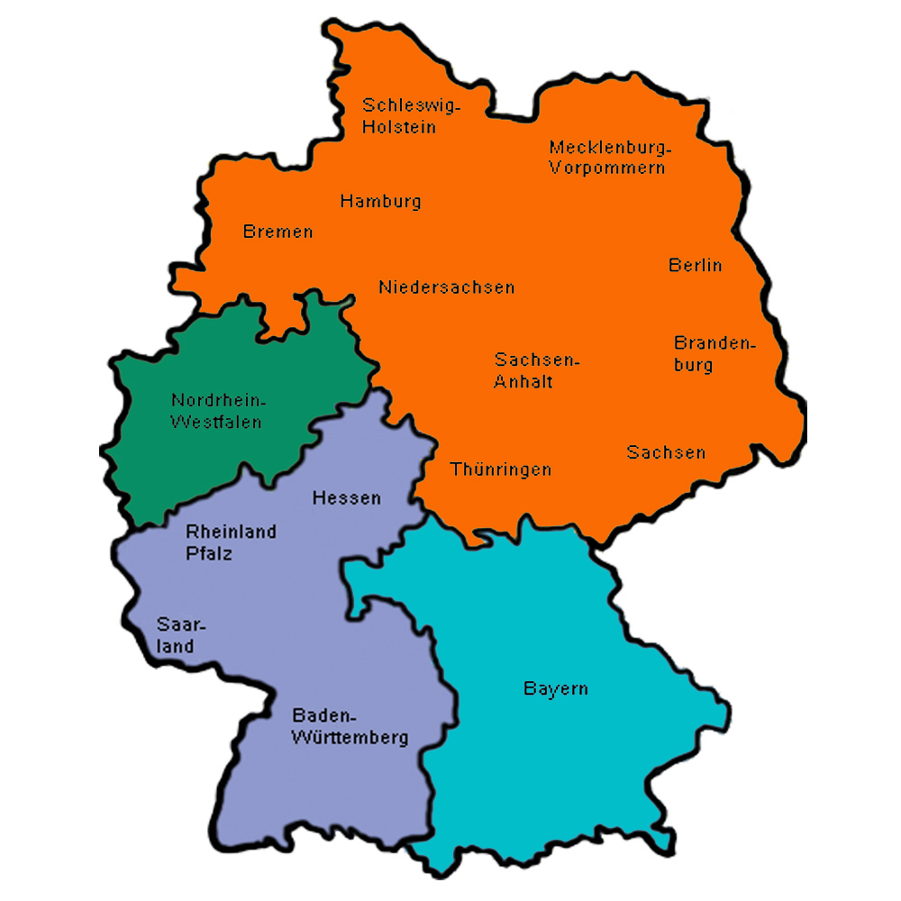 Landkarte-Deutschland