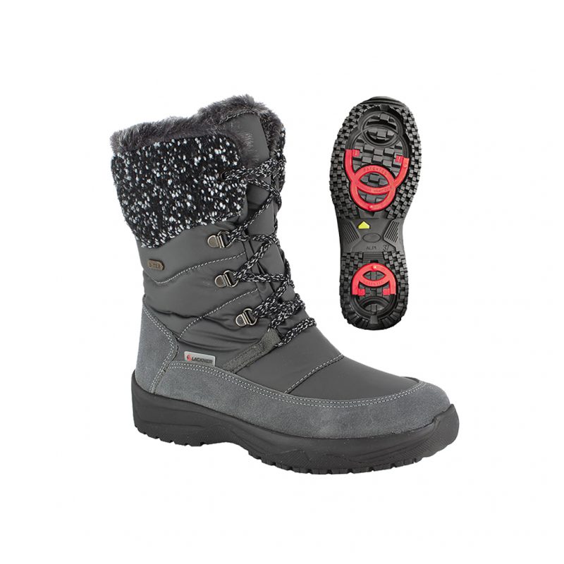 Winterstiefel Erika TX Spikes grau