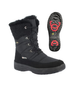 Winterstiefel Erika TX Spikes schwarz