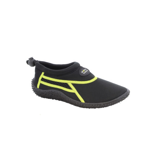 Badeschuh Aqua Beach schwarz-lime